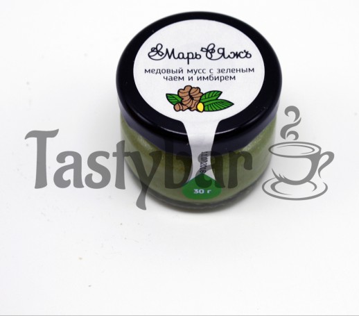 Медовый мусс с имбирем и зеленым чаем 30г