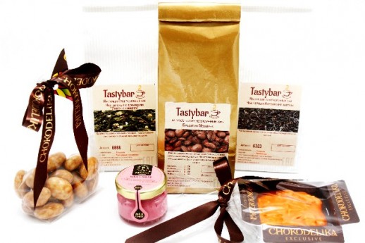 Подарочный набор чая и кофе "Яркое солнце"