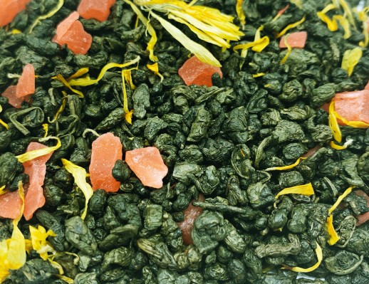 Чай зеленый с добавками "Ганпаудер Красный арбуз"