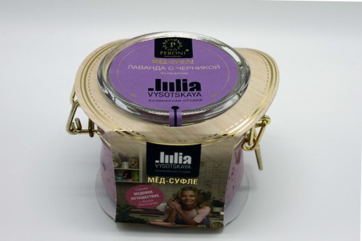 Мёд-суфле лаванда с черникой 250 мл.