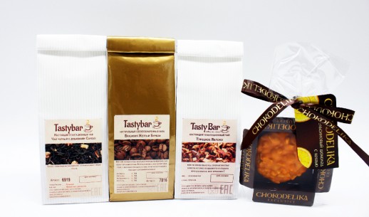 Подарочный набор чая и кофе на Новый Год "Новогодняя ночь"