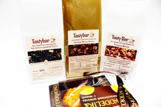 Подарочный набор чая и кофе на Новый Год "Новогодняя ночь"