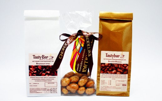 Подарочный набор чая и кофе на Новый Год "Мерцание"