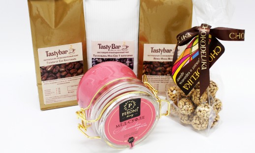 Подарочный набор чая и кофе с брендированием 2