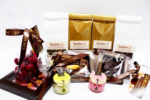 Подарочный набор чая и кофе с брендированием 1