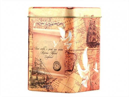 Банка жестяная для чая Карта сокровищ