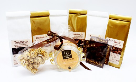 Подарочный набор кофе и чая "Рождественские краски"