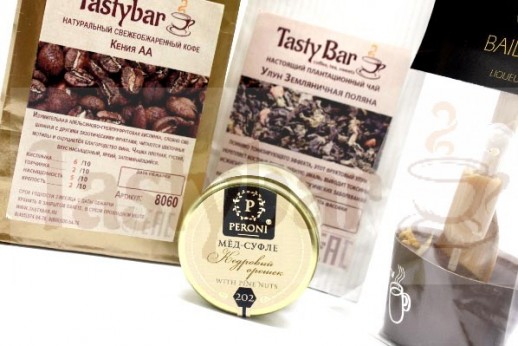 Подарочный набор чая и кофе "Фонтан удовольствий"