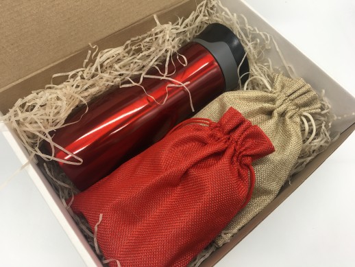 Подарочный набор чая и кофе с термокружкой