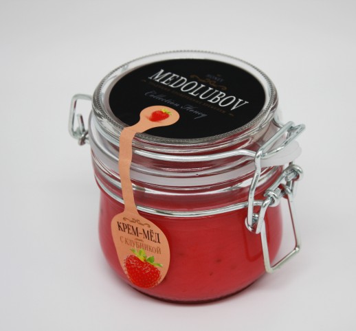 Мёд-суфле с клубникой 250 мл.