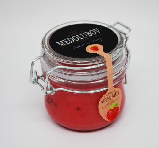 Мёд-суфле с клубникой 250 мл.